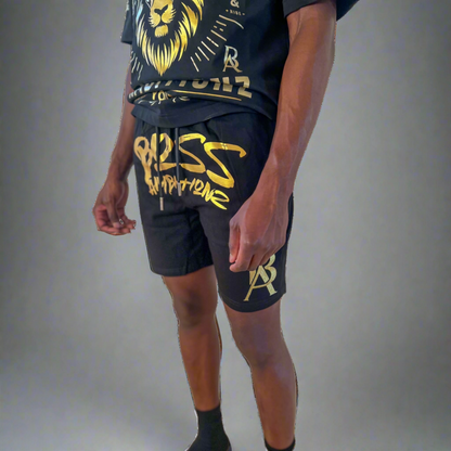 Shine Bright with the Luxury Gold Rush Shorts