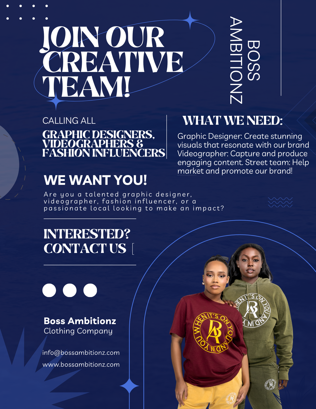 Join Our Creative Team at Boss Ambitionz!