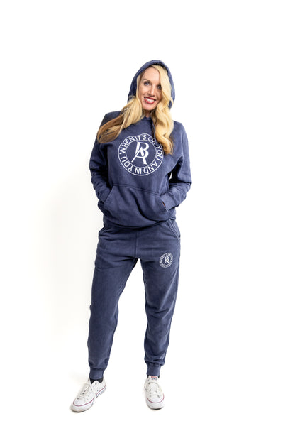 Vintage Denim Revival Sweatsuit - BossAmbitionz