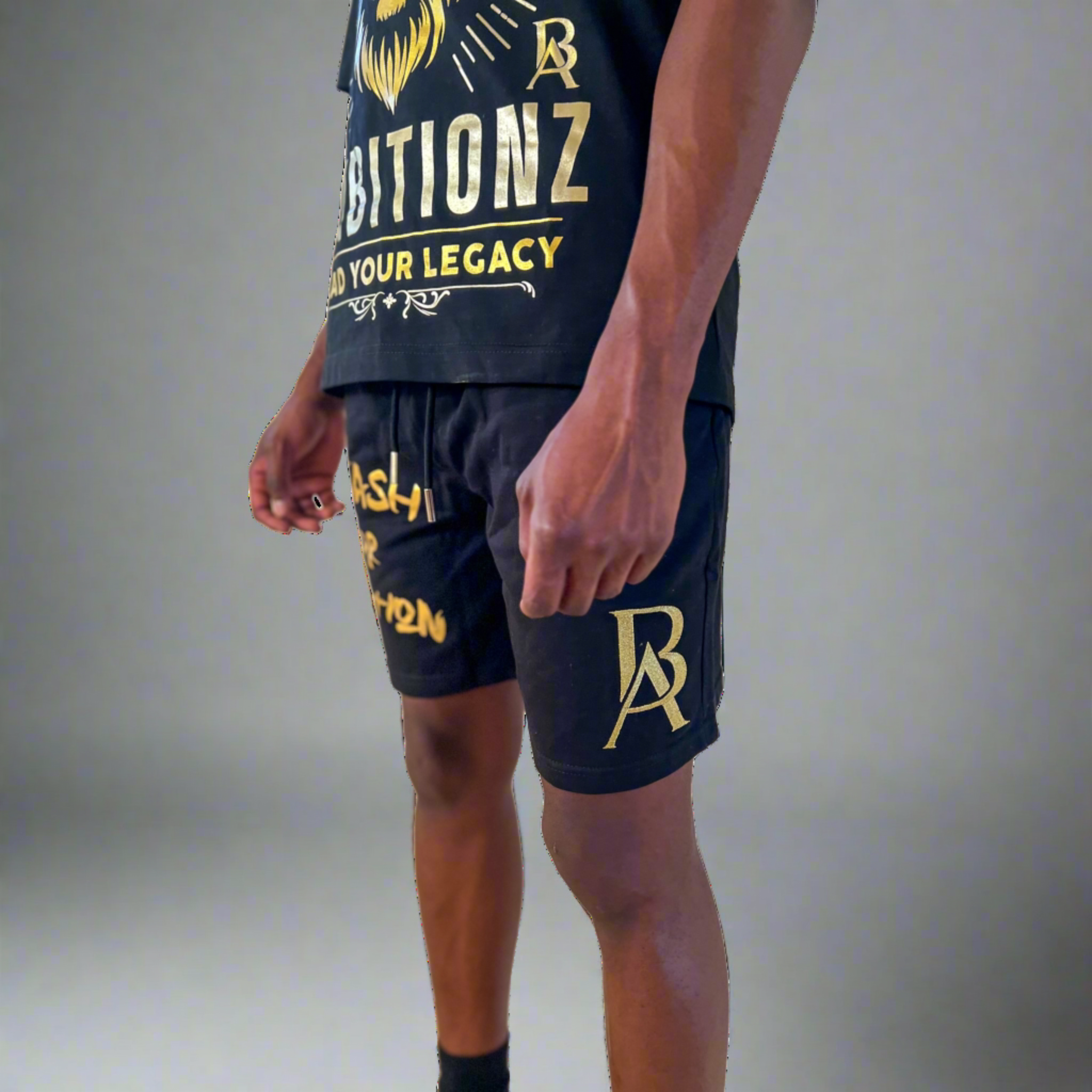 Unleash Your Ambition: Boss Ambitionz Men's Embroidered Sweat Shorts