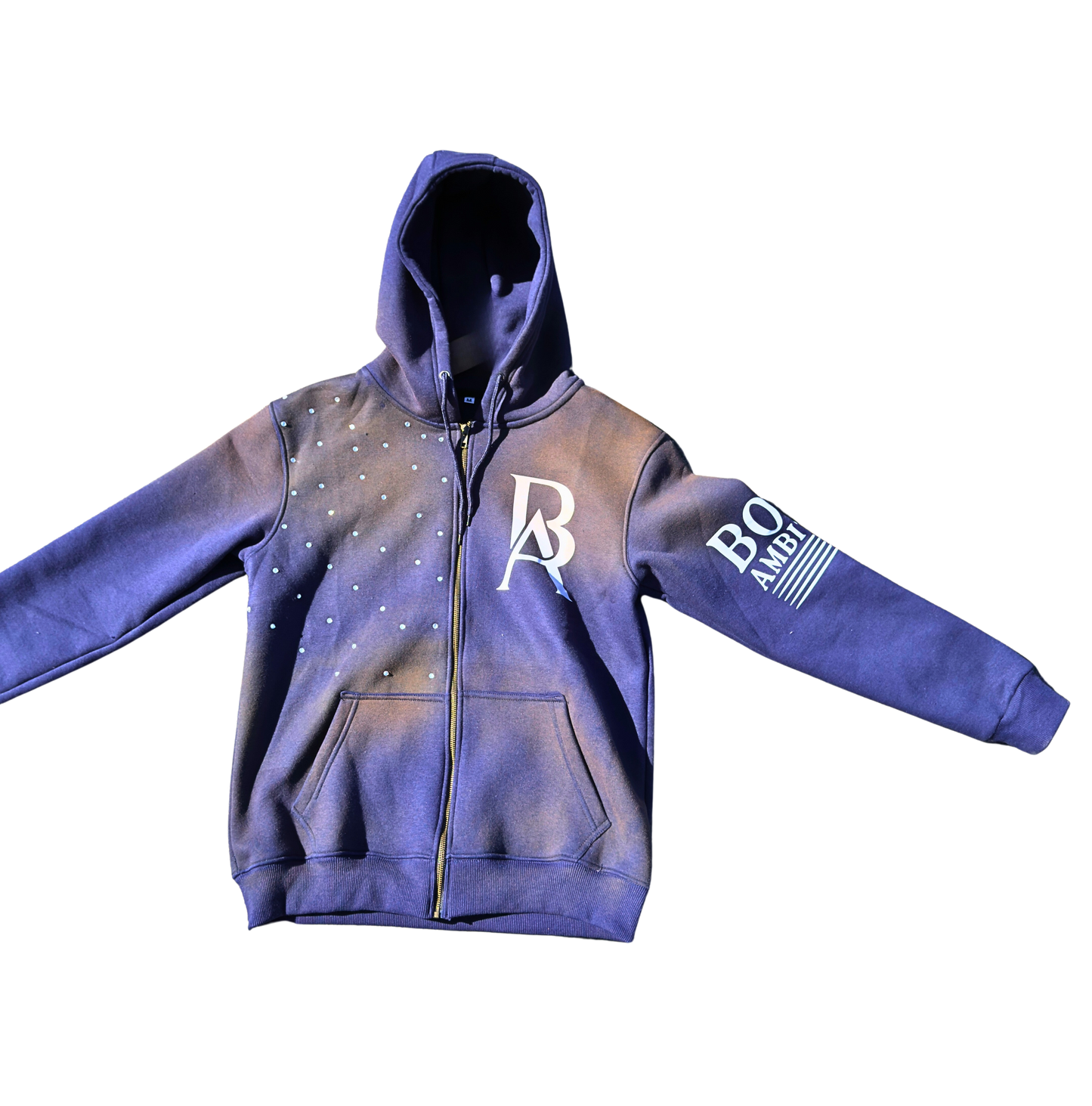 Boss Ambtionz Rustic Hustlers Rhinestone Zip-Up Hoodie Waitlist