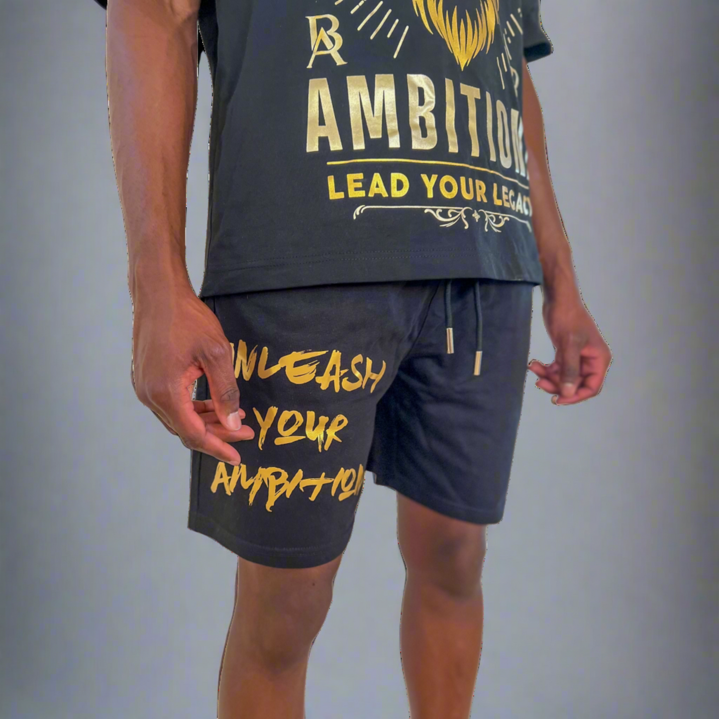 Unleash Your Ambition: Boss Ambitionz Men's Embroidered Sweat Shorts
