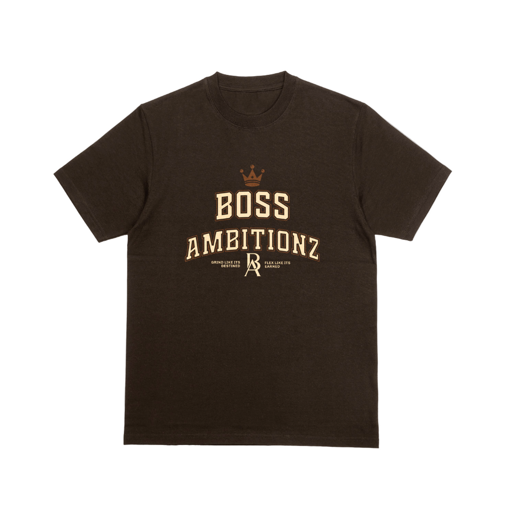 Boss Ambitionz Varsity Motto Tee – Grind & Flex Edition