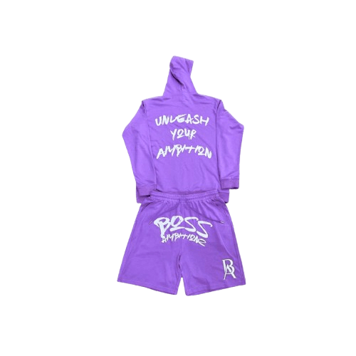 Back side product pic of Boss Ambitionz Street Heat Purple Haze Set