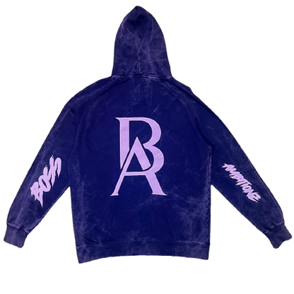 Back view of Boss Ambitionz Purple Haze  Hoodie