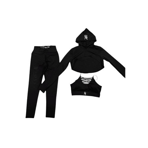 Black Boss Ambitionz Glow-Getter Reflective Exclusive: Women's 3 Piece Gym Set