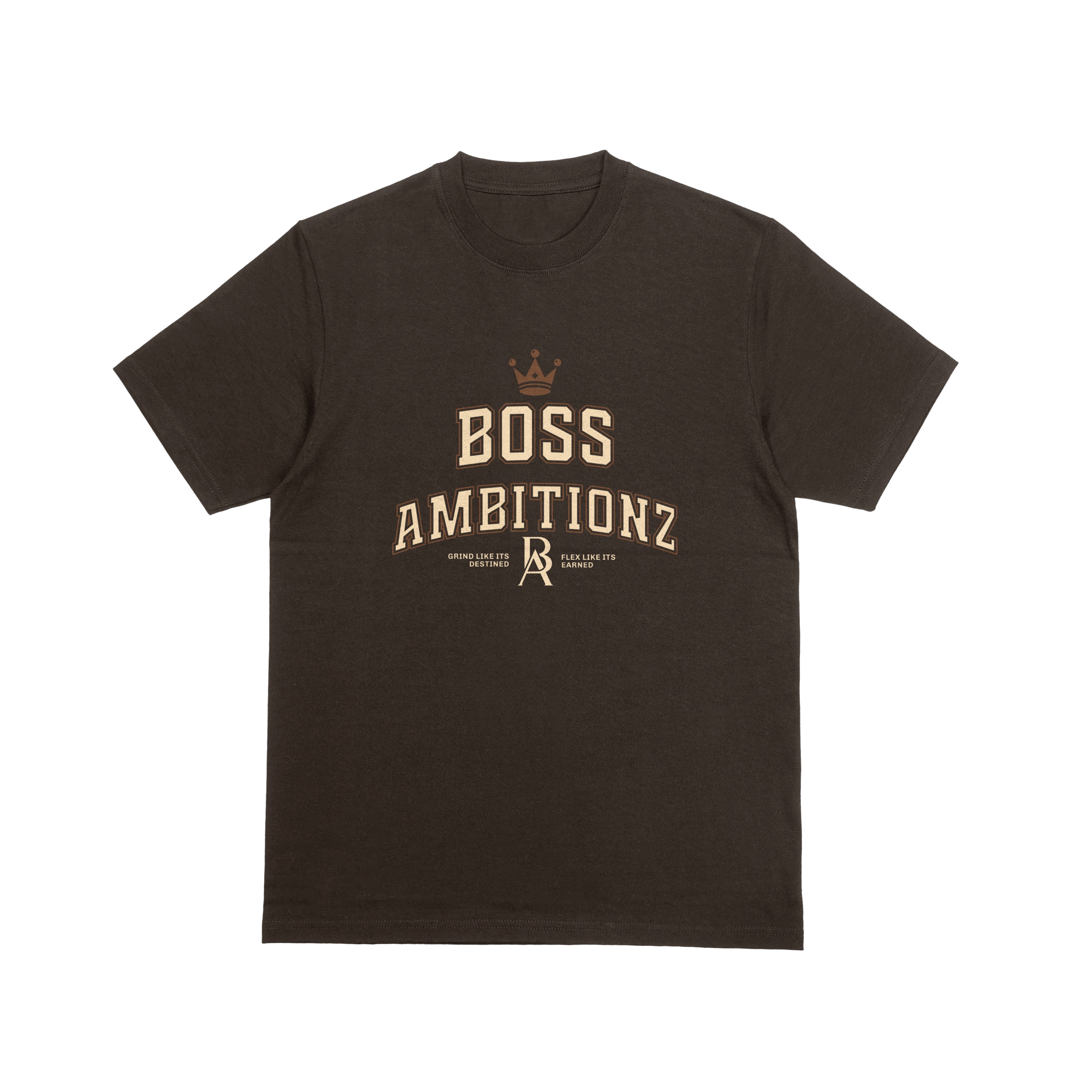 Boss Ambitionz Varsity Motto Tee – Grind & Flex Edition