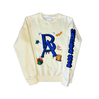 Boss Ambitionz Legacy Luxe crew neck hoodie - Cream