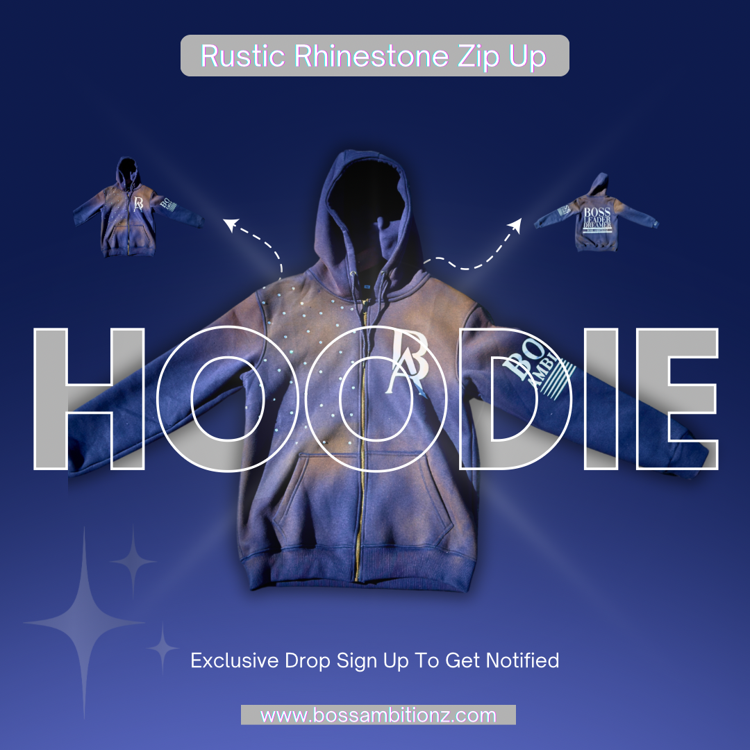 Boss Ambtionz Rustic Hustlers Rhinestone Zip-Up Hoodie Waitlist