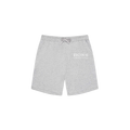 Gray shorts with 'BOSS' logo on a white background