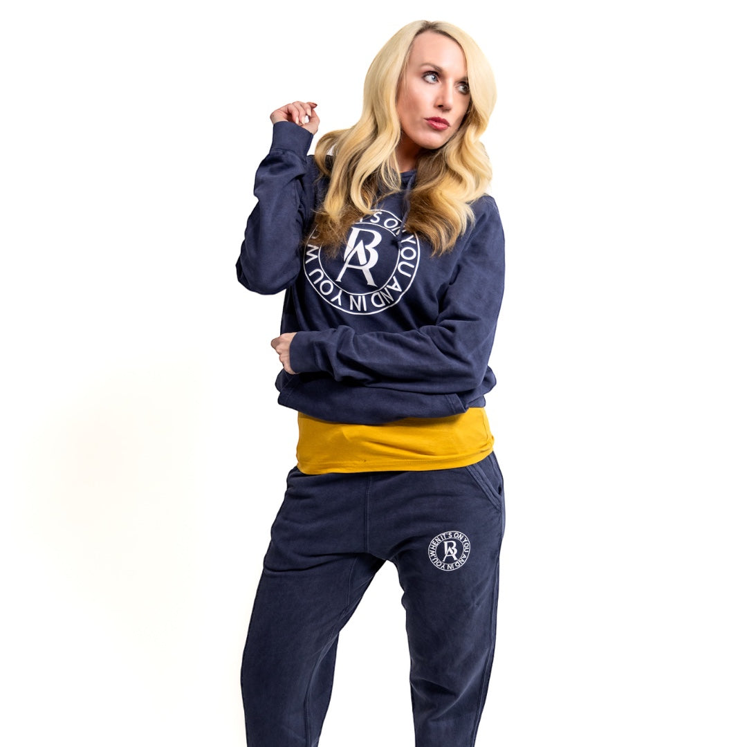 Vintage Denim Revival Sweatsuit - BossAmbitionz