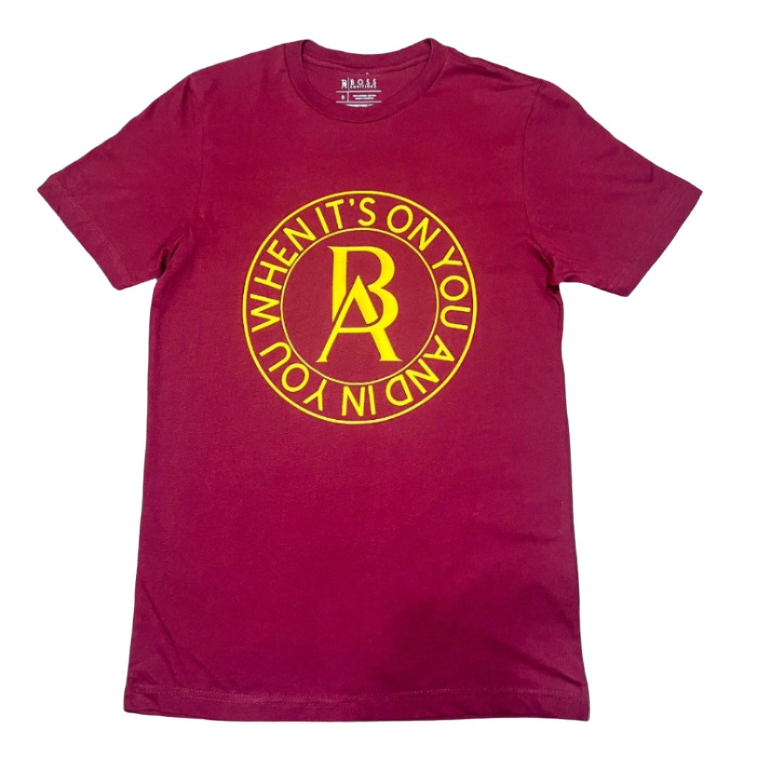 Maroon Majesty Signature Slogan Tee - BossAmbitionz XS / Maroon