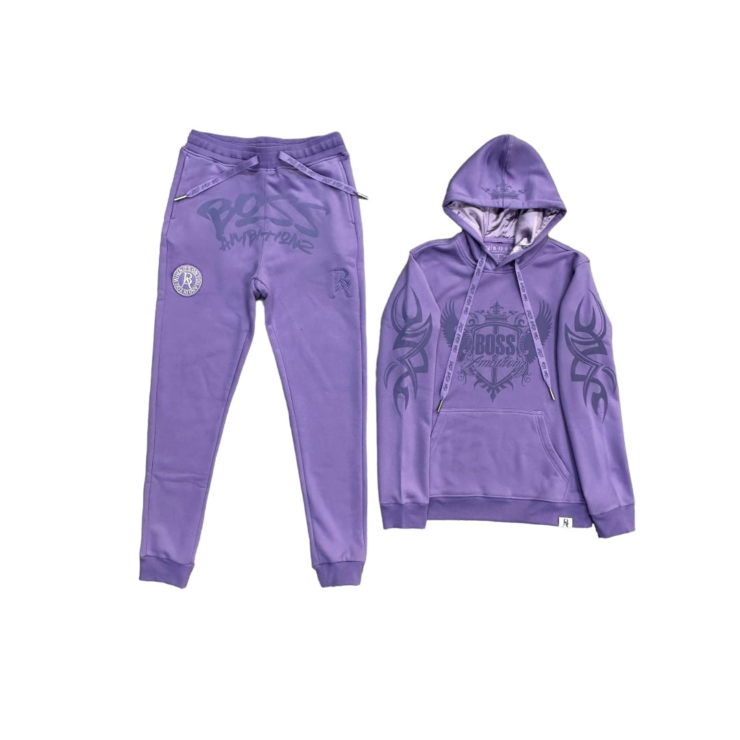 Lavender Luxe Reflective Joggers - BossAmbitionz