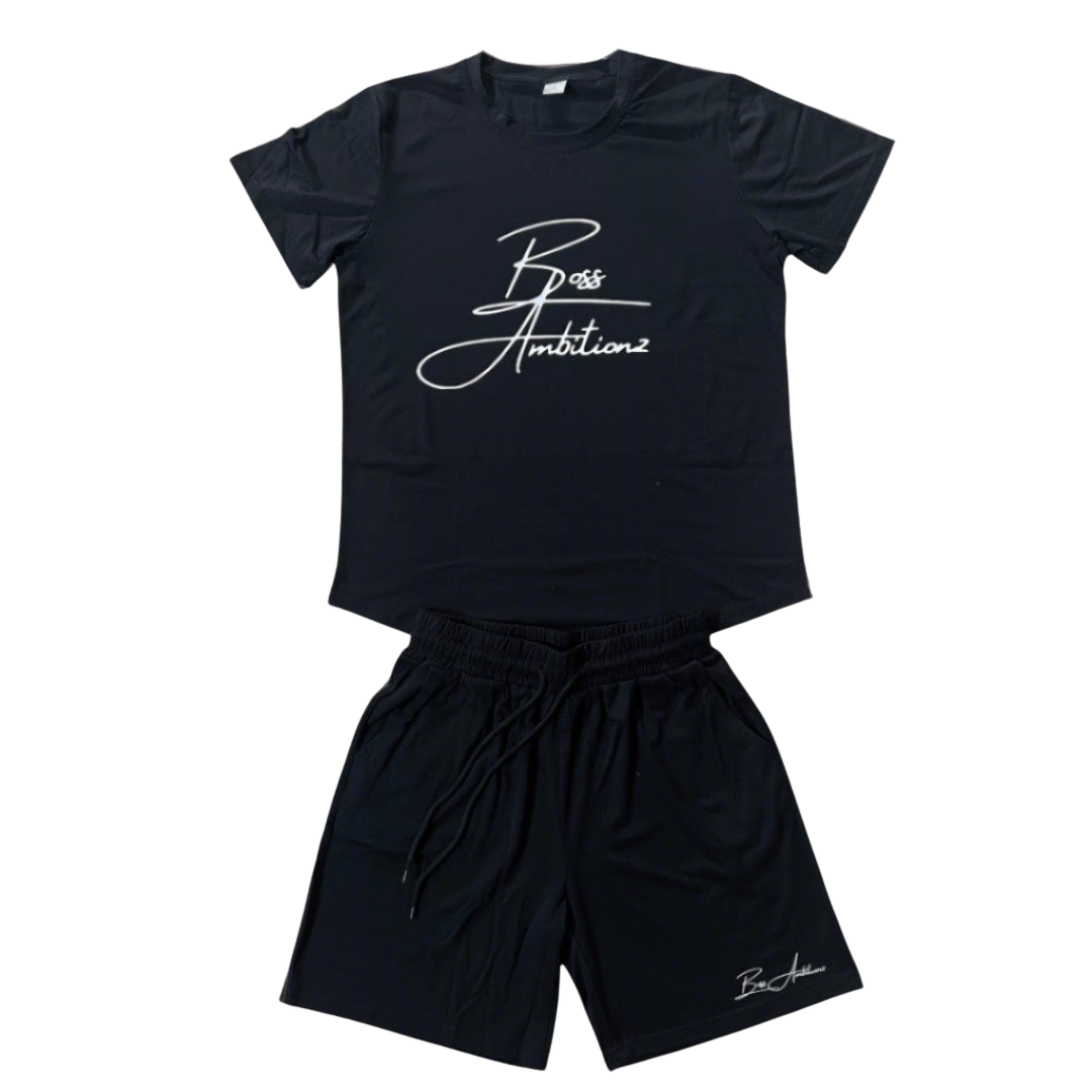 Boss Ambitionz Men's Fashionable Two-Piece Short Set
