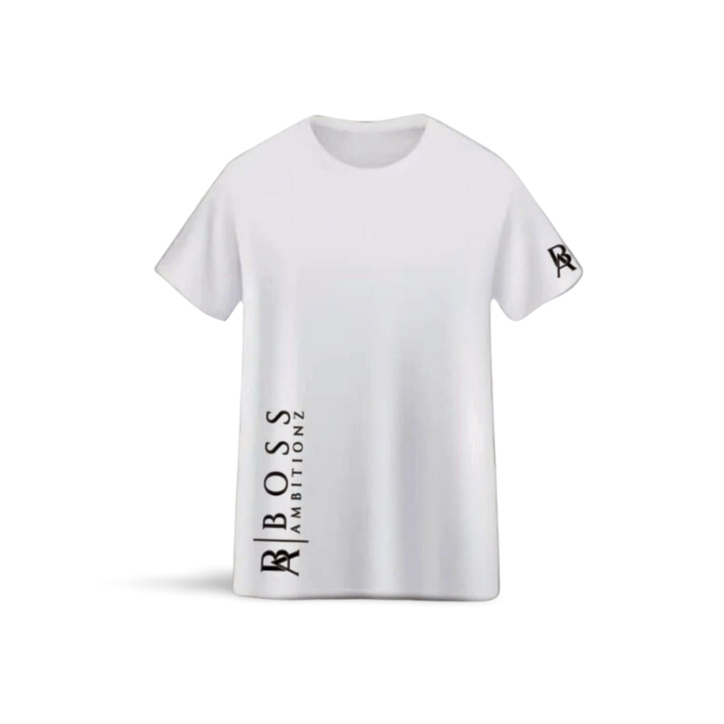 Boss Ambitionz New Modern Design White Logo T-Shirt for the Ultimate Streetwear Style - BossAmbitionz M / White