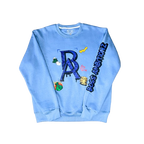 Boss Ambitionz Legacy Luxe crew neck hoodie - Blue