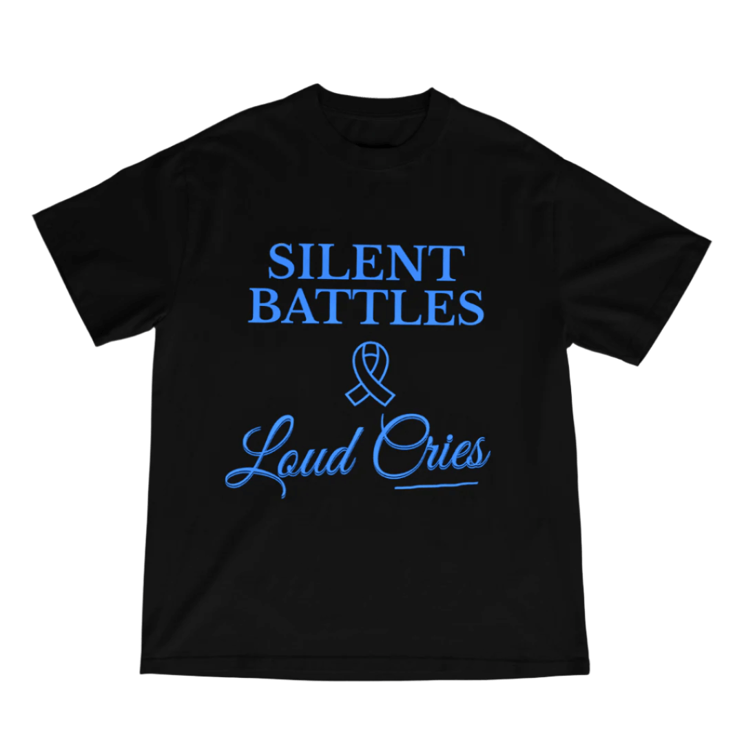 Men’s Mental Health Support Tee – "Silent Battles. Loud Cries."