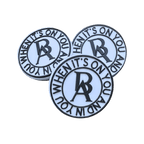 Product pic showcasing Boss Ambitionz Black and White Signature Croc Charms