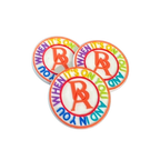 Product pic showcasing Boss Ambitionz Rainbow Signature Croc Charms 