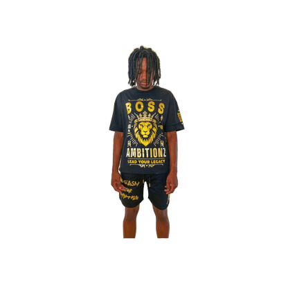Promo pic model showcasing front view of the Phoenix Tee