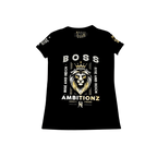 Product pic of the women's Regal Lioness Tee by Boss Ambtionz