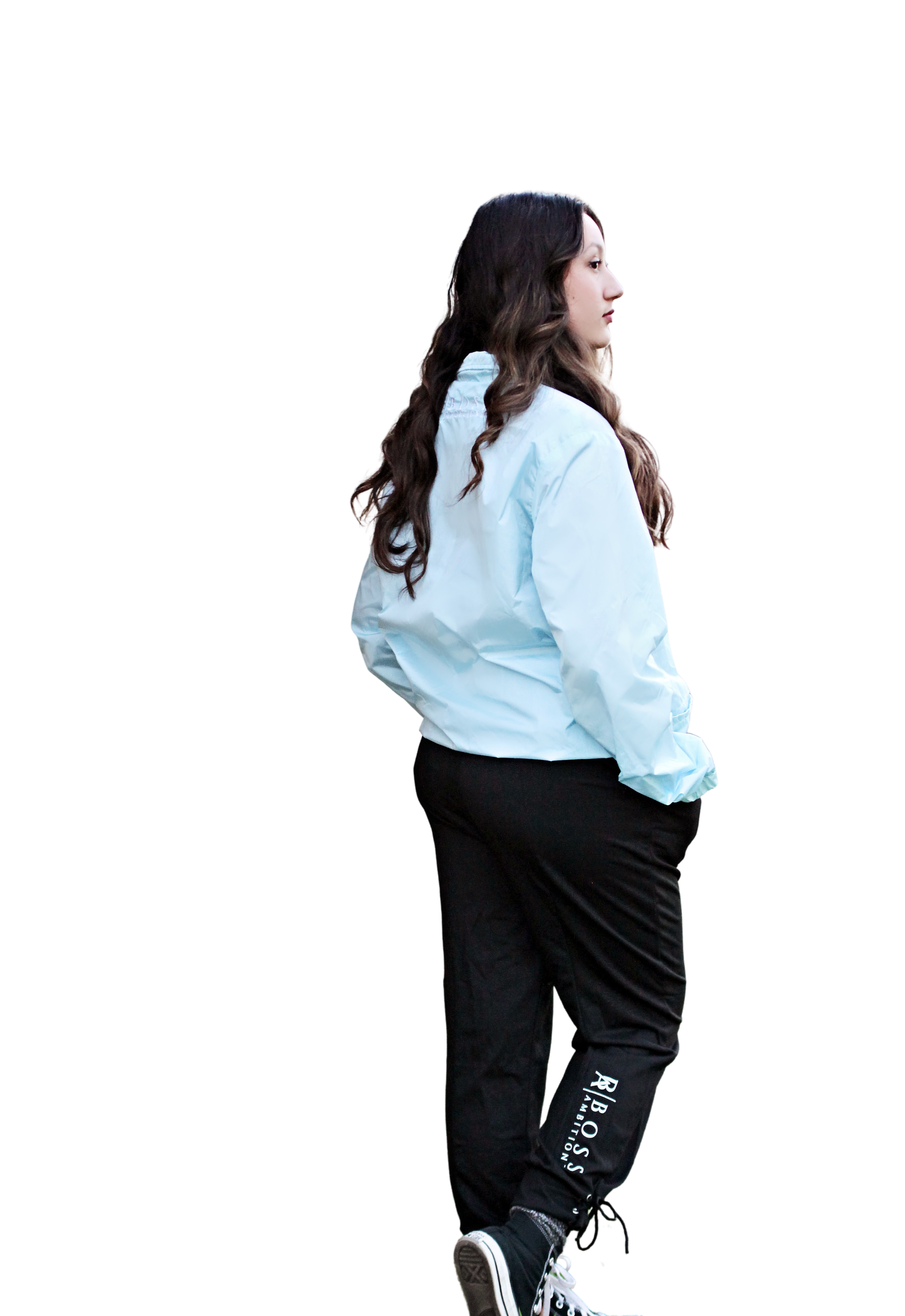 Rihanna in side pose Boss Ambitionz Urban Breeze Windbreaker