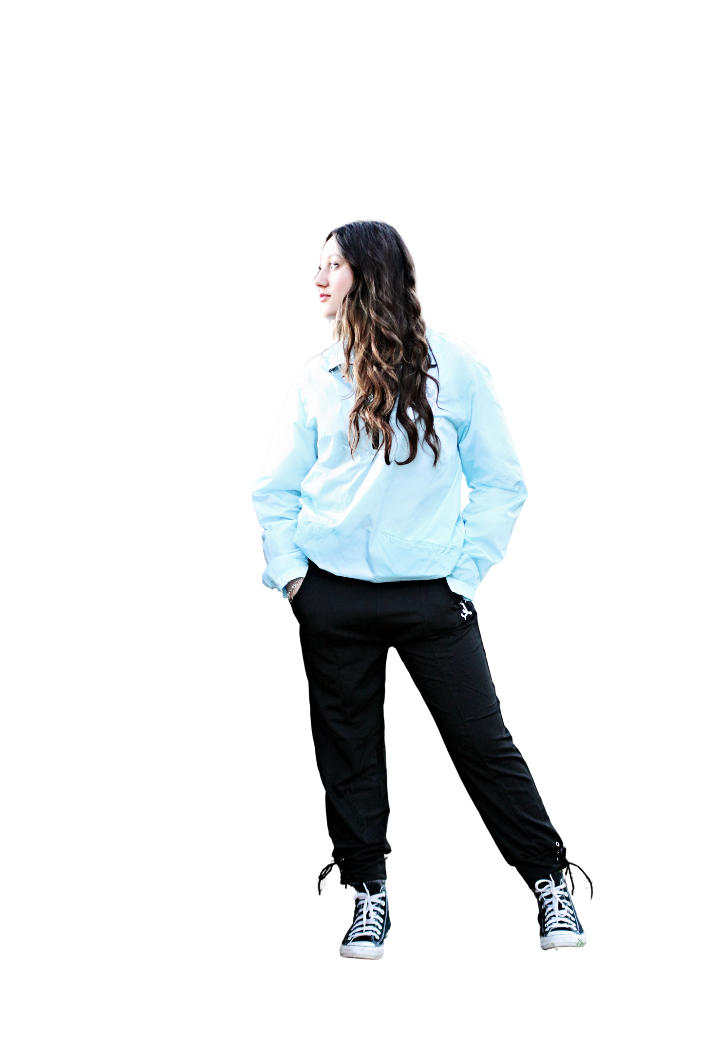 Rihanna showcasing the Boss Ambitionz Urban Breeze Windbreaker