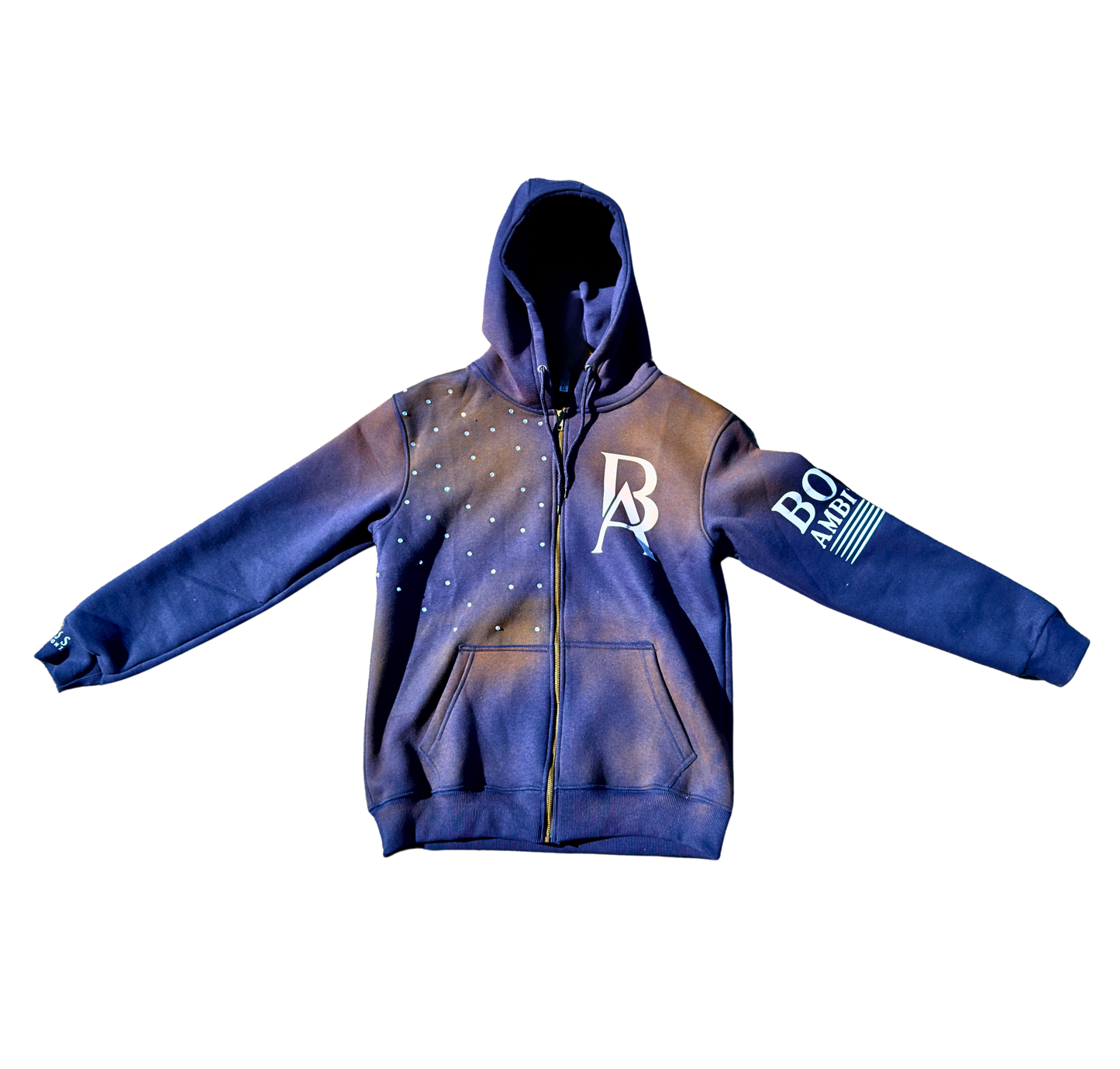 Boss Ambtionz Rustic Hustlers Rhinestone Zip-Up Hoodie Waitlist