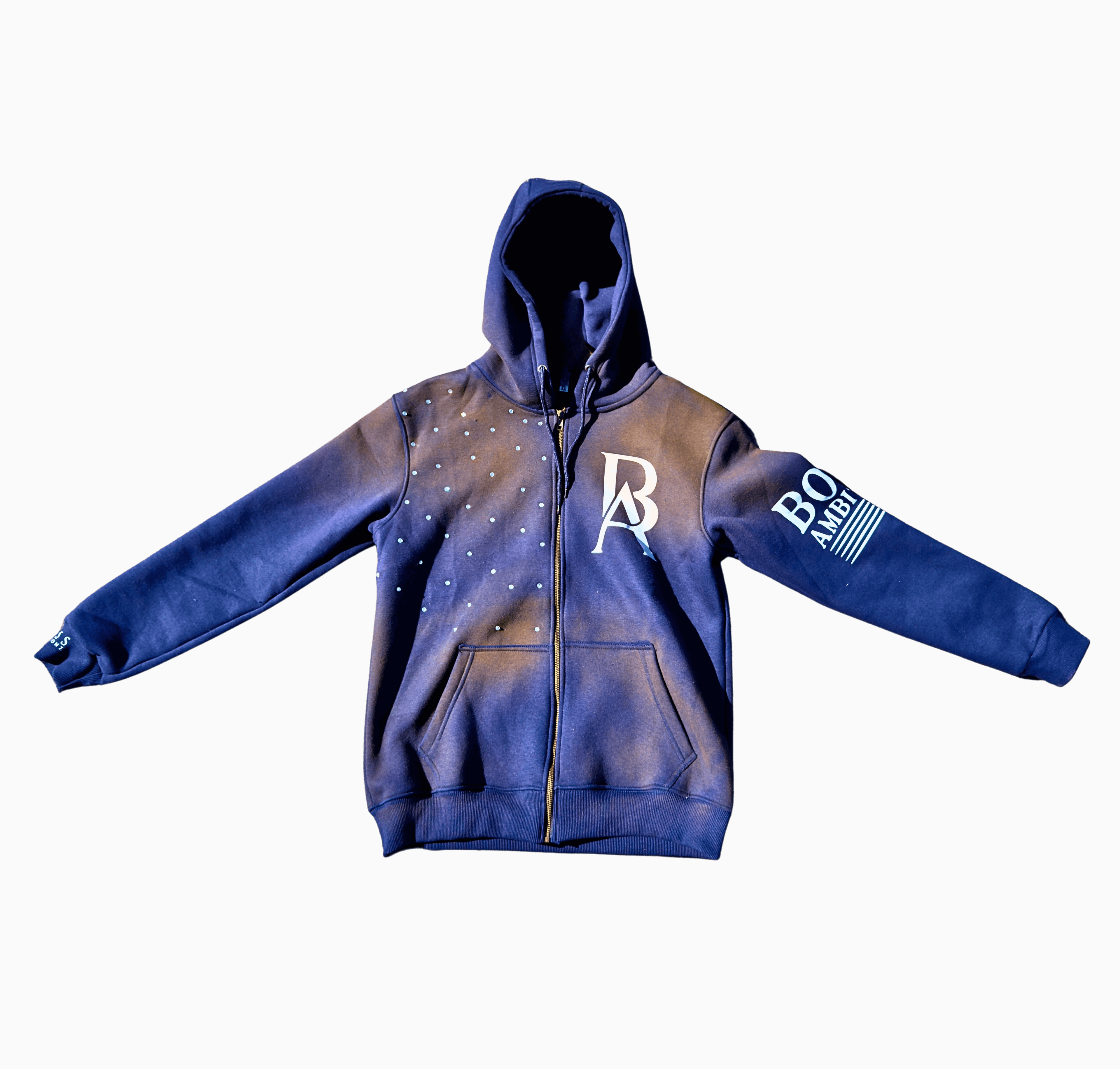 Boss Ambtionz Rustic Hustlers Rhinestone Zip-Up Hoodie Waitlist