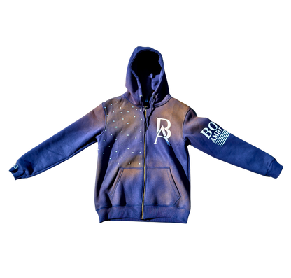 Boss Ambtionz Rustic Hustlers Rhinestone Zip-Up Hoodie Waitlist