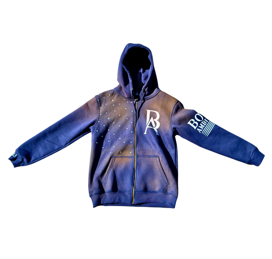 Boss Ambtionz Rustic Hustlers Rhinestone Zip-Up Hoodie Waitlist