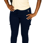 Boss Ambitionz Women's Pristine White Cargo Joggers