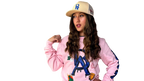Legacy Luxe crew neck hoodie - Blush Pink